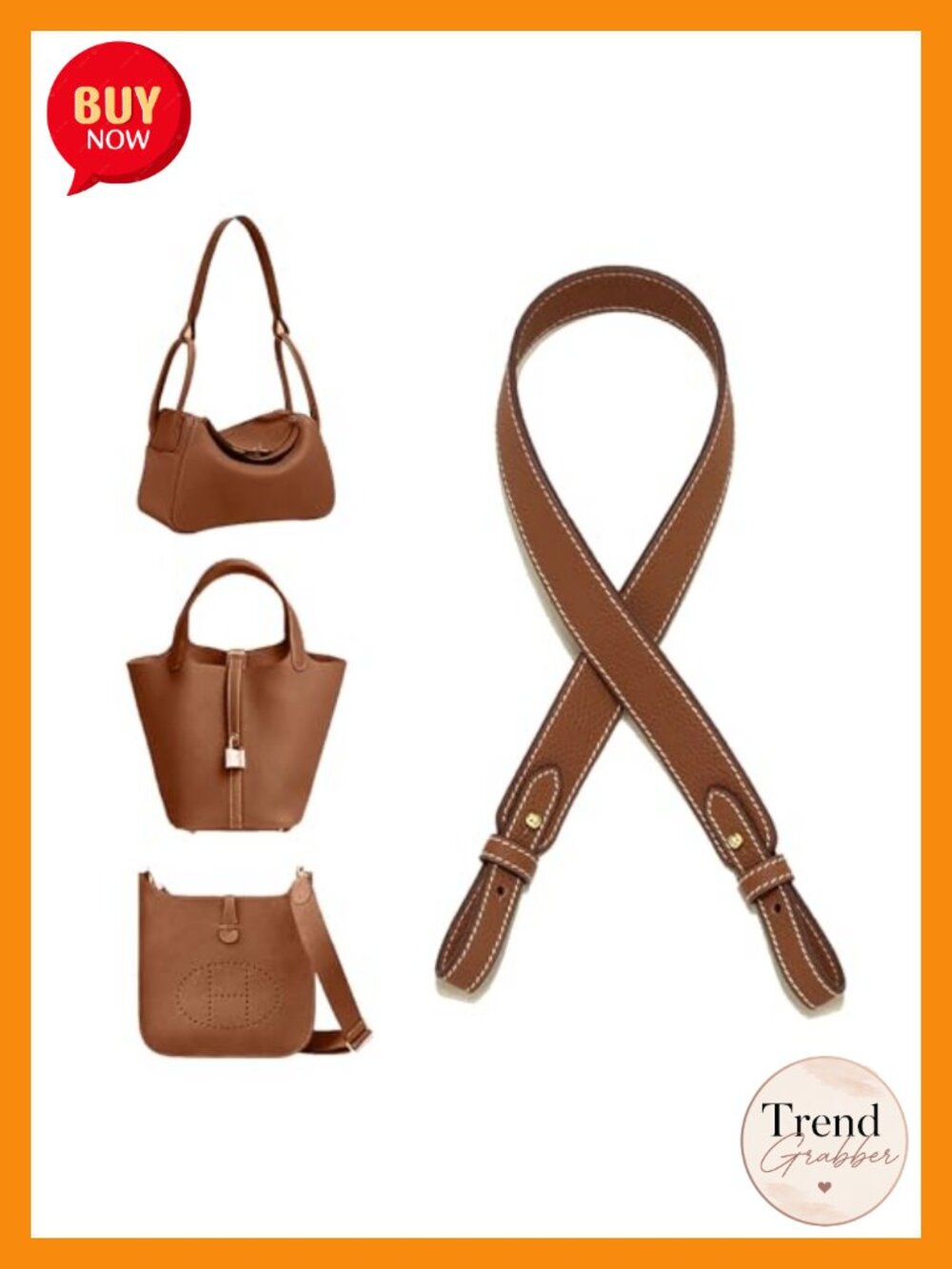 Leather Purse Shoulder Strap Adjustable Crossbody Replacement 27in